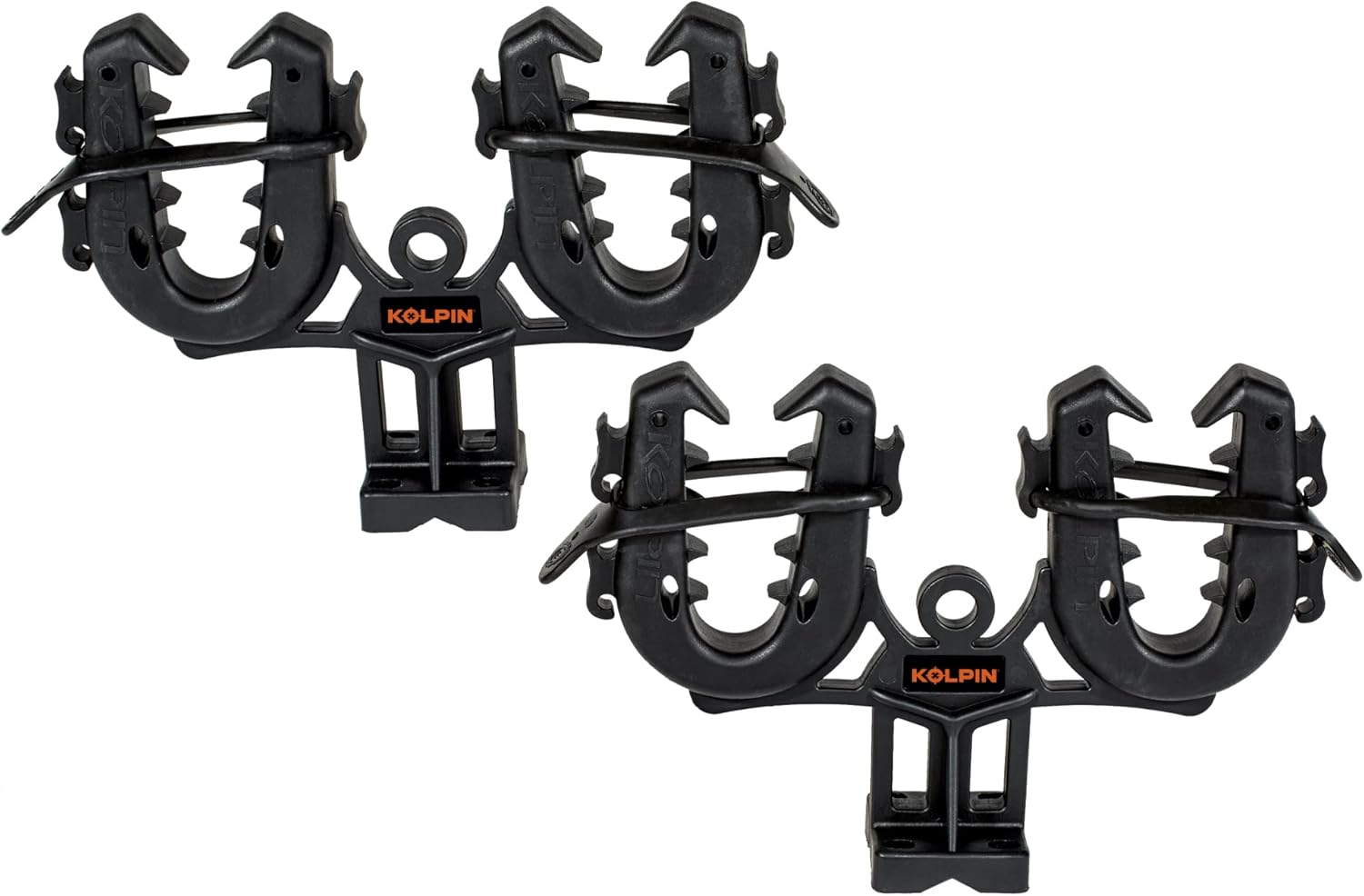 Kolpin Rhino Grip® Double – Pair | Carry Two Guns, Bows, Shovels & More, Broadly Fits ATV/UTV/Truck/Trailer/Rack Mount | Fits 5/8”–1-1/4” Bars or Flat Surfaces - 21505