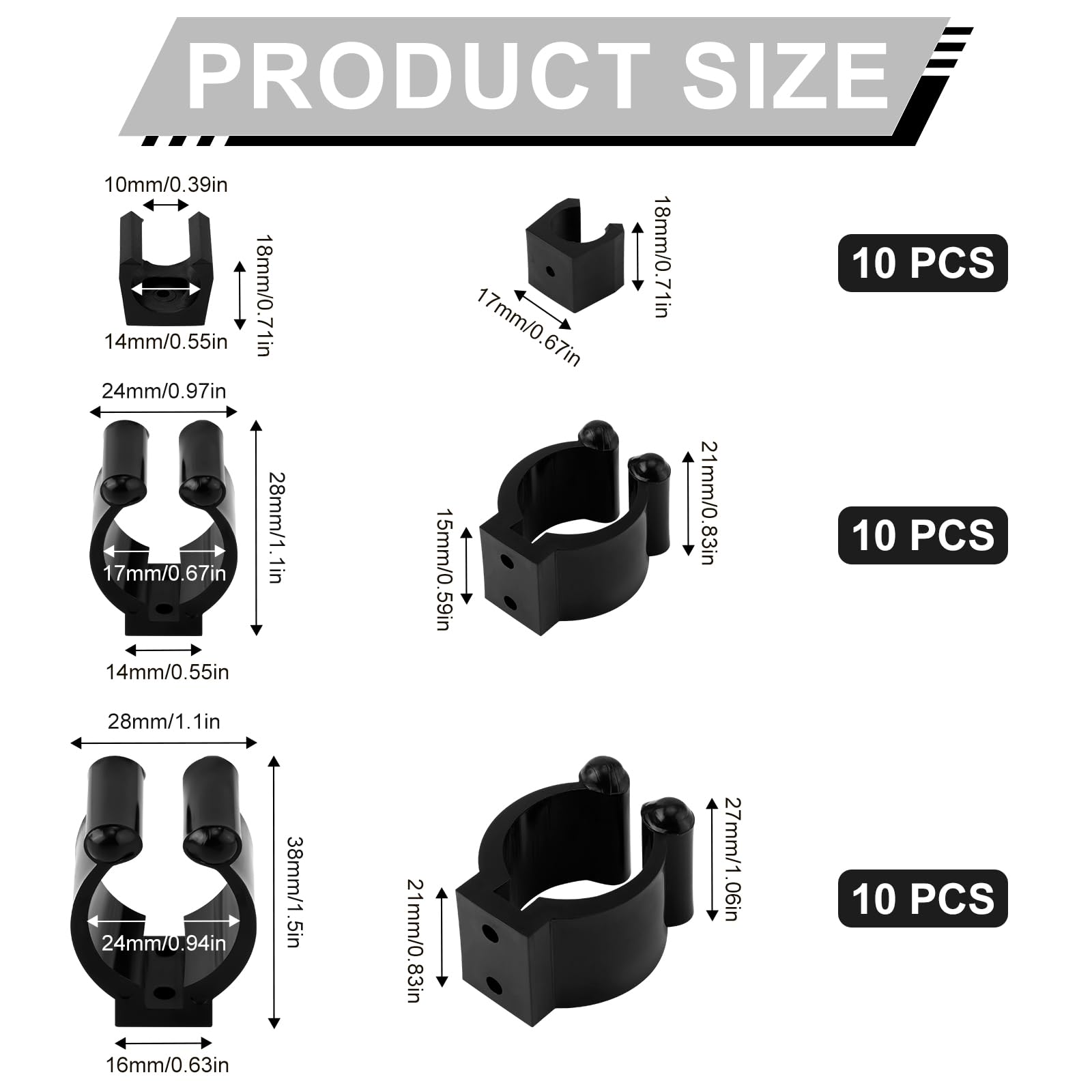 PEUTIER 30pcs Fishing Pole Holders - Image 2