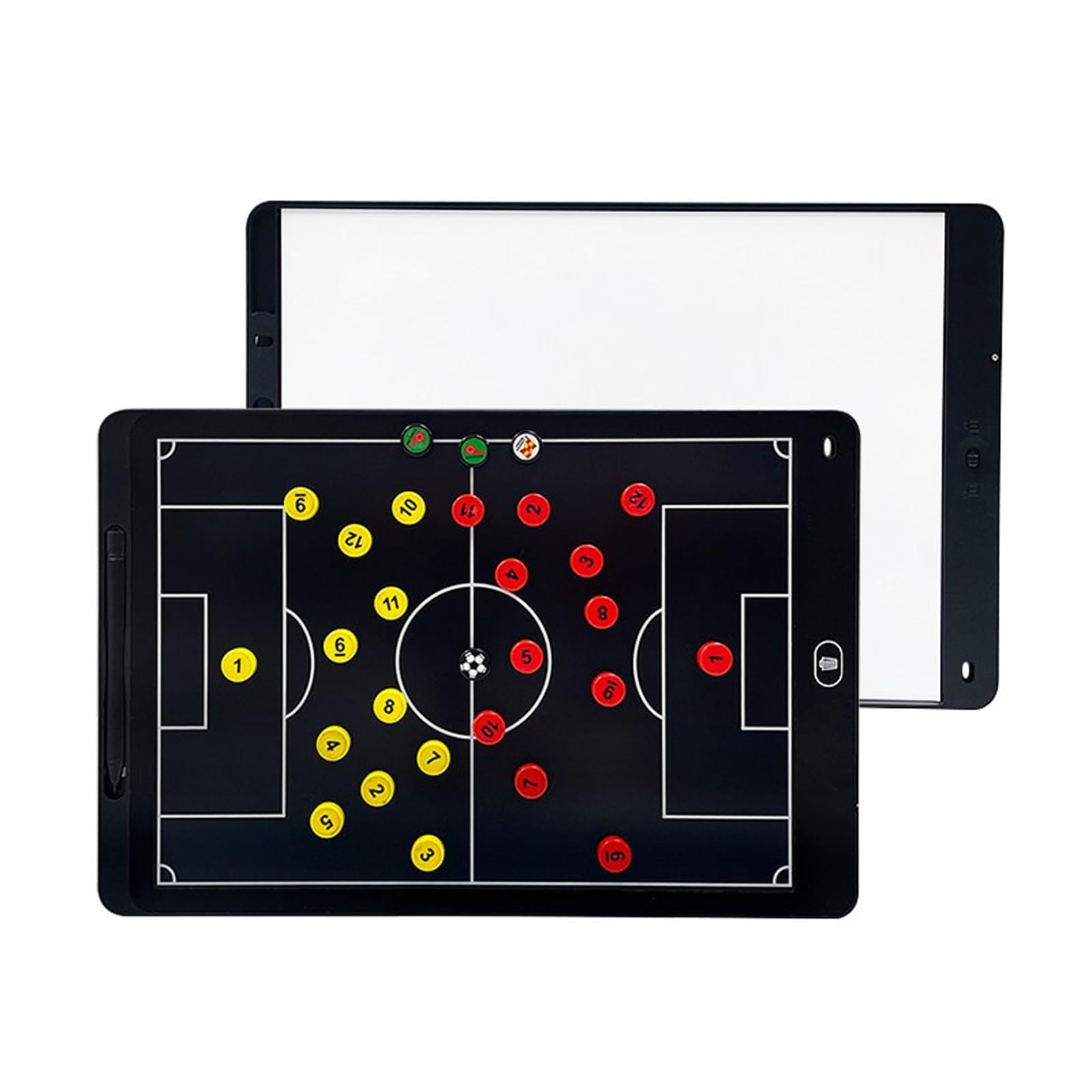 Lavagna Tattica Elettronica per Calcio, Lavagna Strategica LCD per il Calcio, Cancellazione e Blocco con un Solo Tocco, Include Penna Stilo