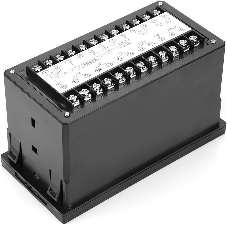 Rear view of the Jectse T80 display unit with terminal block connections