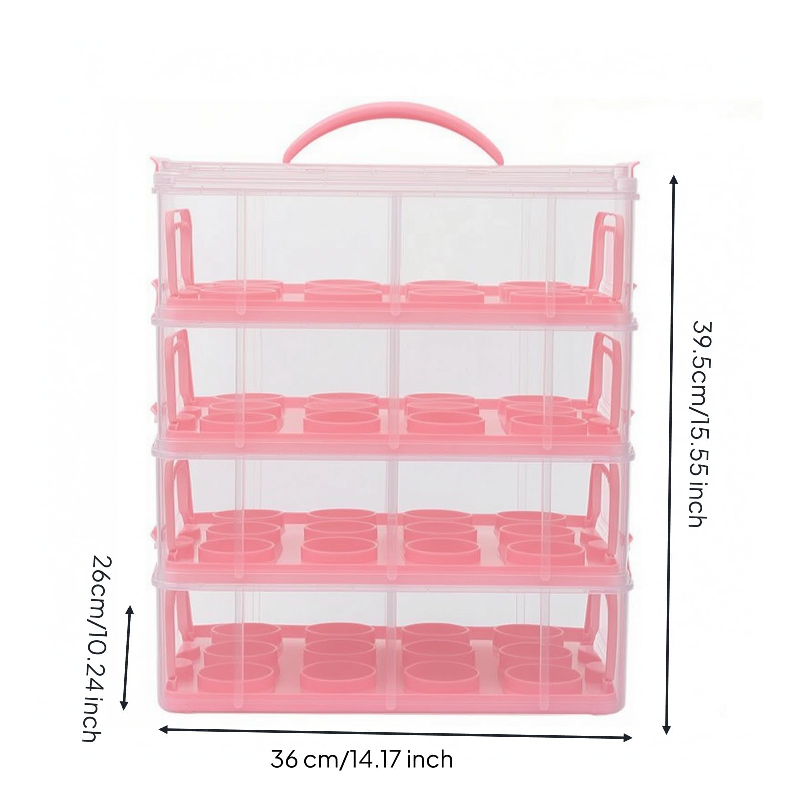 Lebensmittelecht Muffin-Transportbox, style to 5, Weiß
