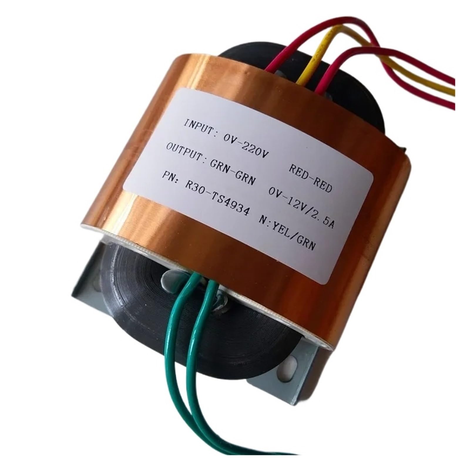Rコア電源トランス 2次34-0-34V 約250VA程度 : R Project R30トランス
