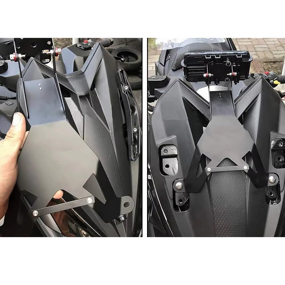 Porta smartphone moto Supporto Telefono Moto Per KYMCO Per AK 550 Per AK550 Staffa Piastra Navigazione GPS Smartphone(Black2)