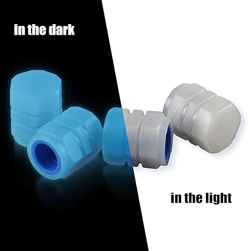 Miniatura 3 de JUSTTOP 4 tapones para válvulas de neumáticos de automóvil, cubierta de tapas de aire, universales para automóviles, SUV, bicicletas, camiones y