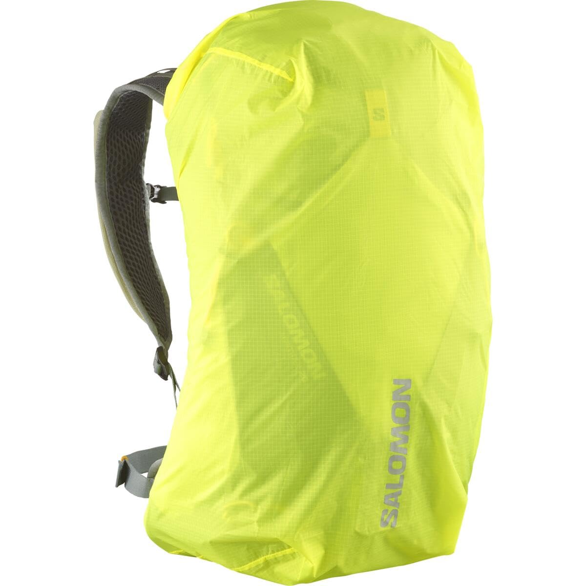 Salomon Rain Cover Small, Waterproof Silicon Nylon Weather Protection, Lightweight Adjustable Fit for 10-25L Packs, Reflective Details