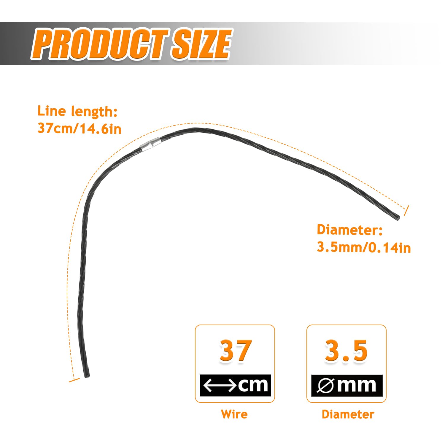 F016800431 Lot de 50 Bobines de Fil pour Bosch Débroussailleuse AFS 23–37（37 cm x 3,5 mm）