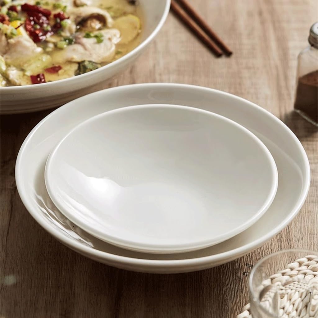 Ceramiczne miski do zupy, duża miska na zupę, marynowana ryba, duża umywalka, domowa restauracja, rodzina, bankiet, salaterka, zastawa stołowa miski do kuchni