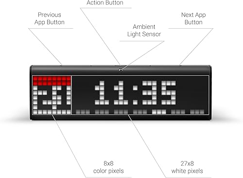 Miniatura 2 de Reloj de tiempo con WiFi para Smart Home Lametric