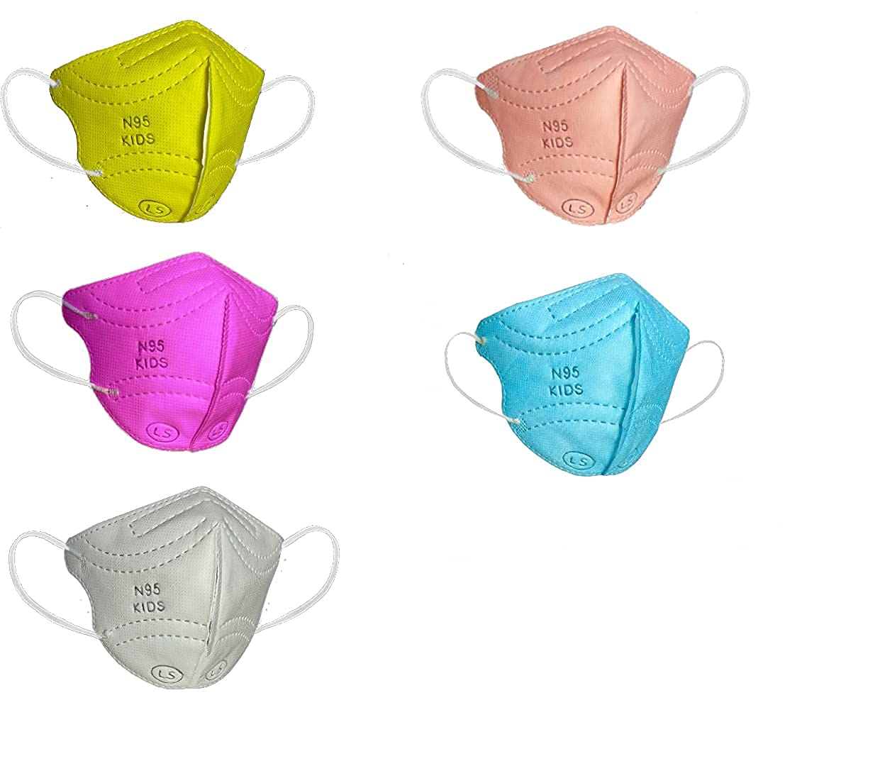 Alenza Exports 10 pcs N95 Kids Mask Reuseable and fit kids 3-15 year (multi color) (B095YVPKRJ) Amazon Price History, Amazon Price Tracker