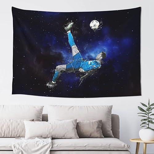 Luja Dling Ronaldo #7 - Tapiz para colgar en la pared, decoración de dormitorio, tapices de pared geniales, 60 x 40 pulgadas