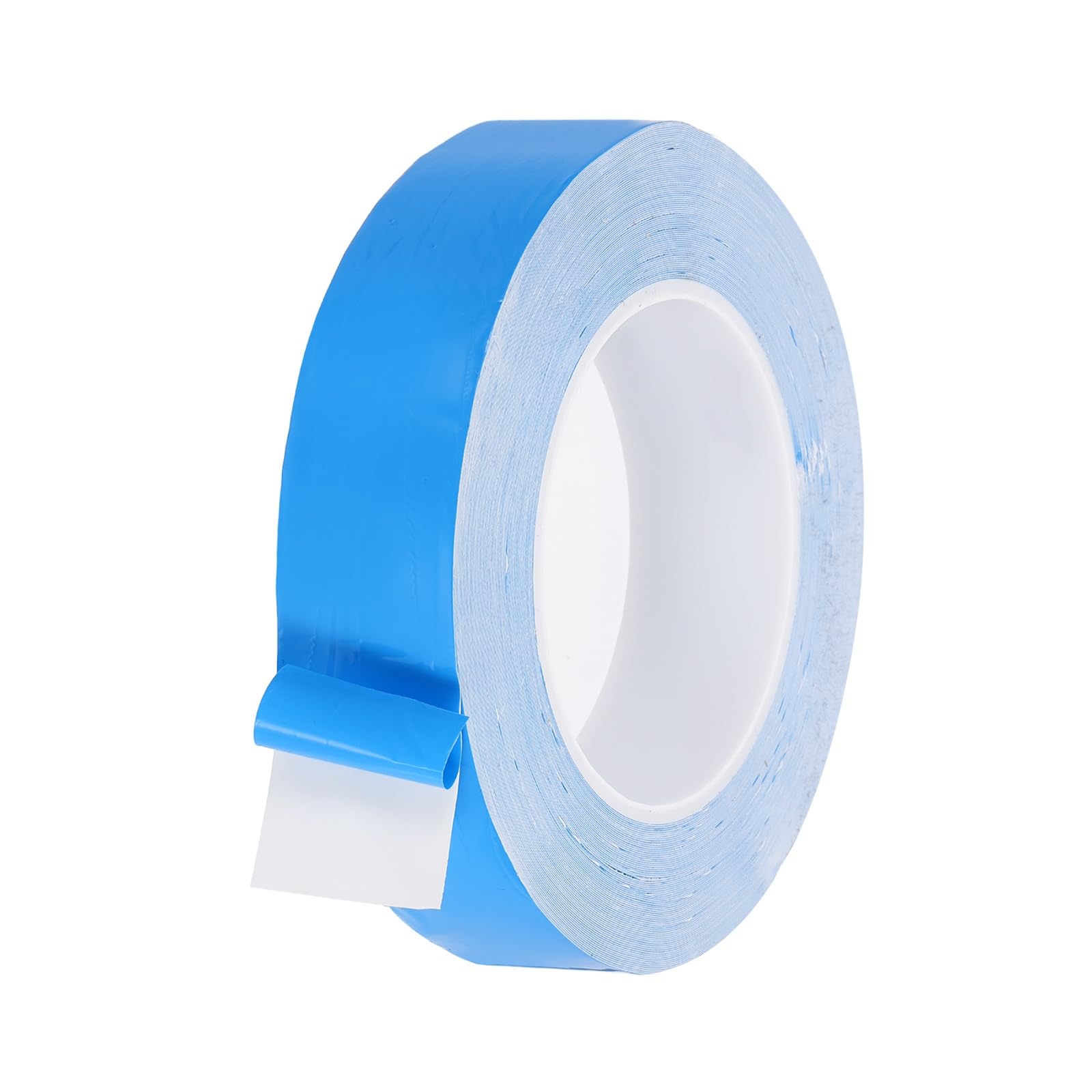 sourcing map Thermal Adhesive Tape, 25m x 30mm x 0.25mm Double Sided Thermal Tapes Conductive Tape Electrically Insulated for Coolers LED Strips Heat Sink Computer CPU GPU, Blue