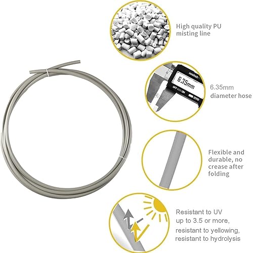 Miniatura 3 de Kit de sistema de refrigeración por nebulización al aire libre con kit de filtro de bomba silenciosa, línea de nebulización + rociadores de latón,