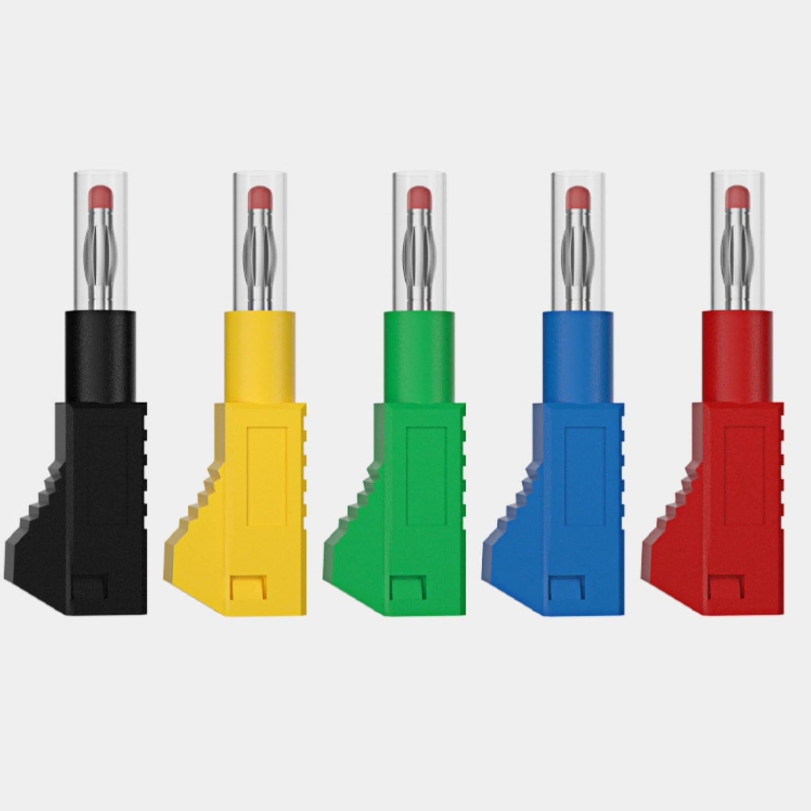 Greluma 10 Pz Spine A Banana Da 4mm Rivestite Isolate, Connettori A - Foto 2