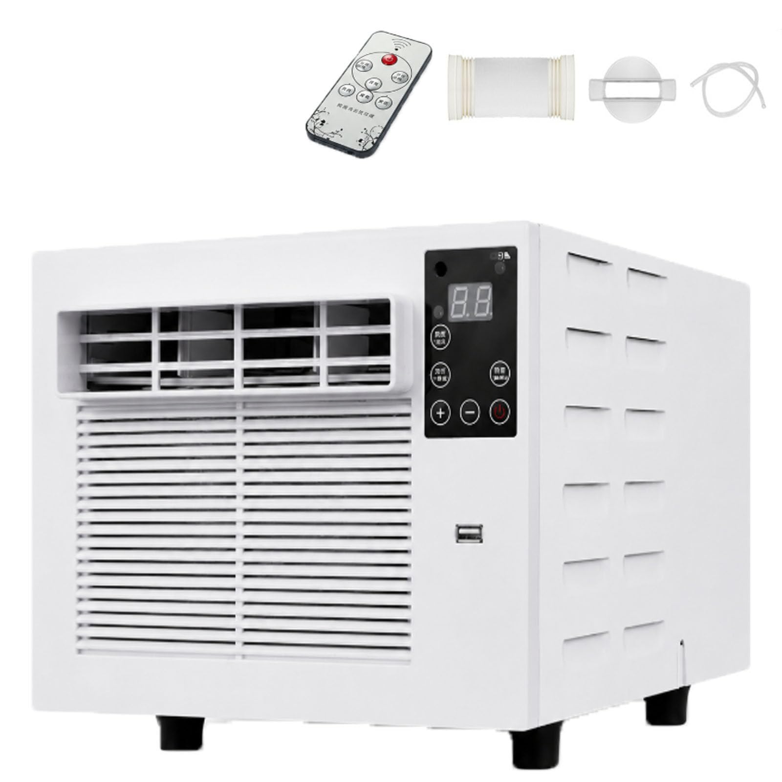 ErShangMao Portable Air Conditioner, Mobile Tent Air Conditioner With 1876 Btu, Dehumidifying, Remote And Timer, 280w Compact Camping Ac For 1-3 Person Tents, Rvs & Campervans AC