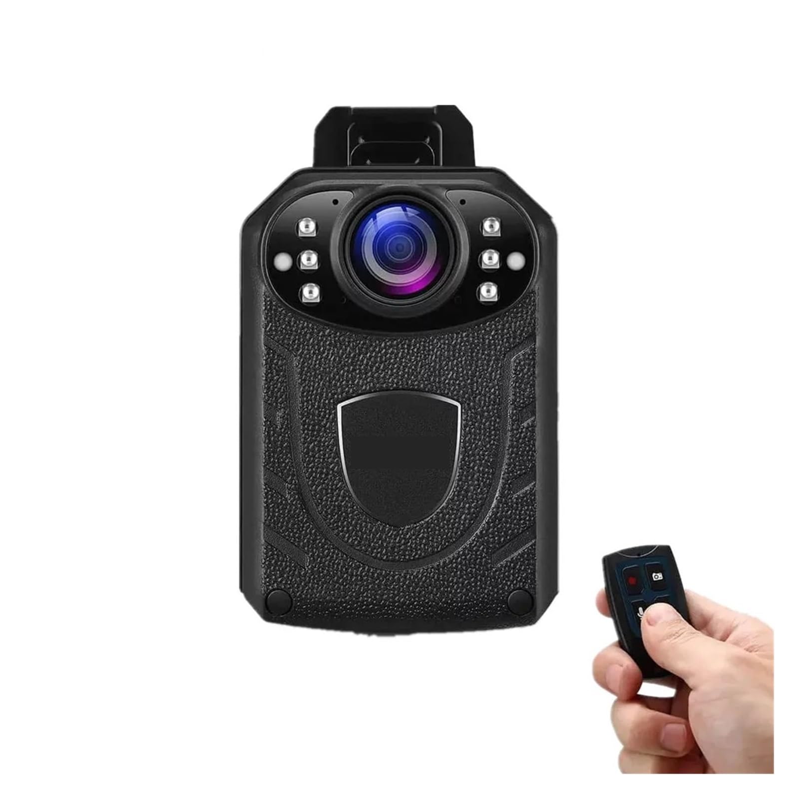 Body Camera, KJ21 BodyCamera HD1296P Telecamera della polizia aggiornata Mini telecamera di sorveglianza montata sul corpo Obiettivo esterno for visione notturna(Only Camera)