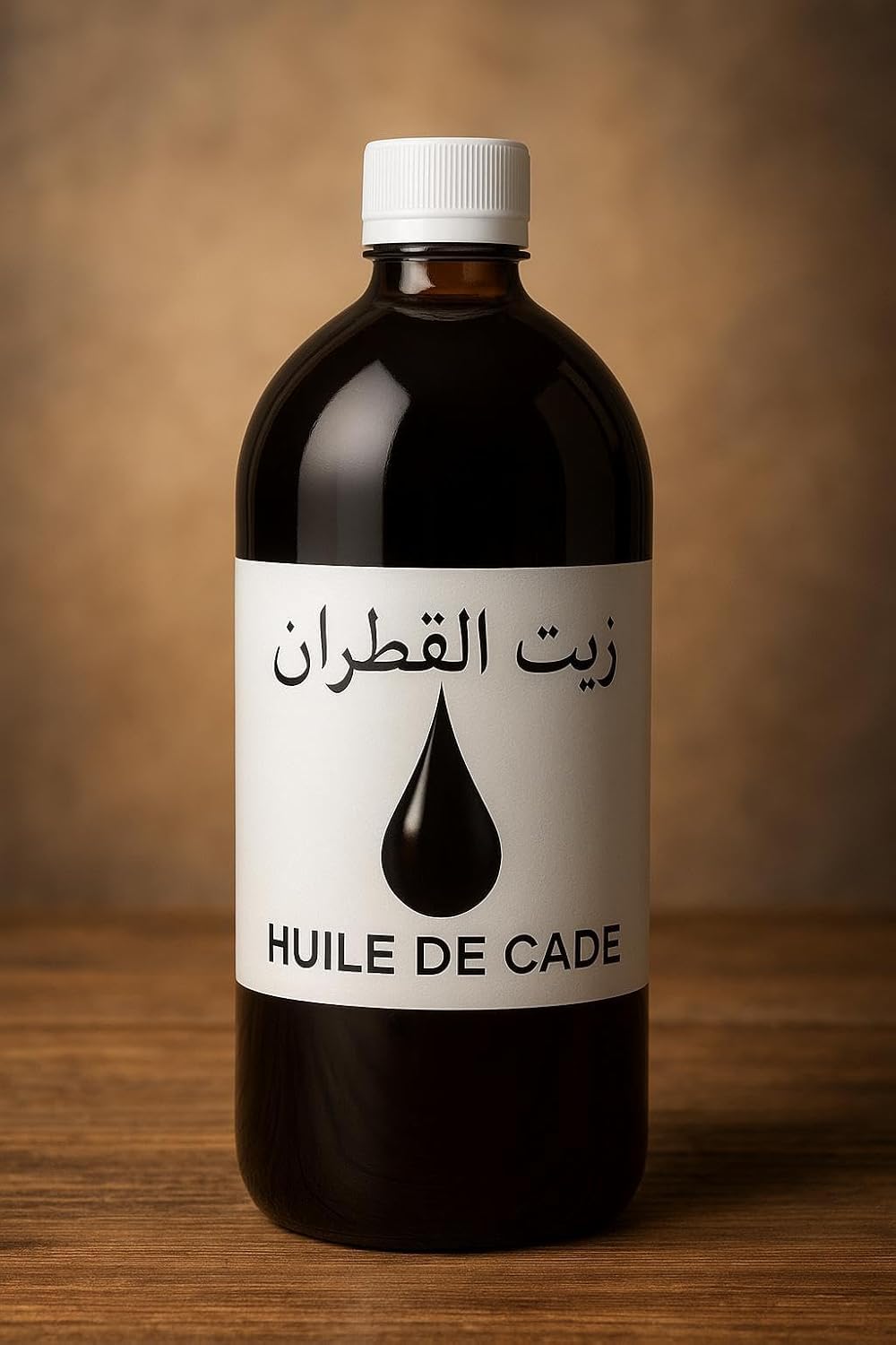 Huile de Cade Pure 1L – Soin Naturel pour Peau & Cheveux | Purifiante et Apaisante | 100% Naturelle – Origine Maroc