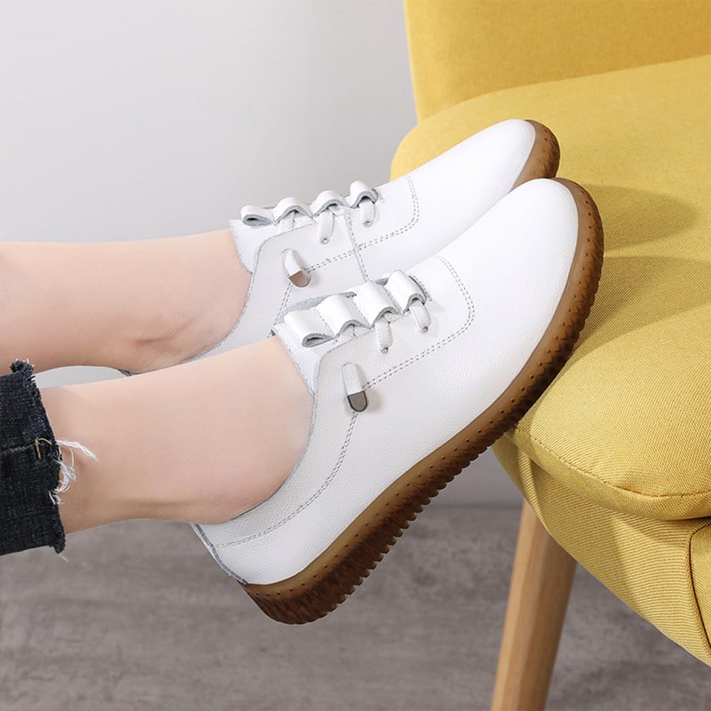Loafer e Mocassini Donna Pell Eleganti Derby Donna Casual Piatti Scarpe Barca Donna Morbidi Semplici