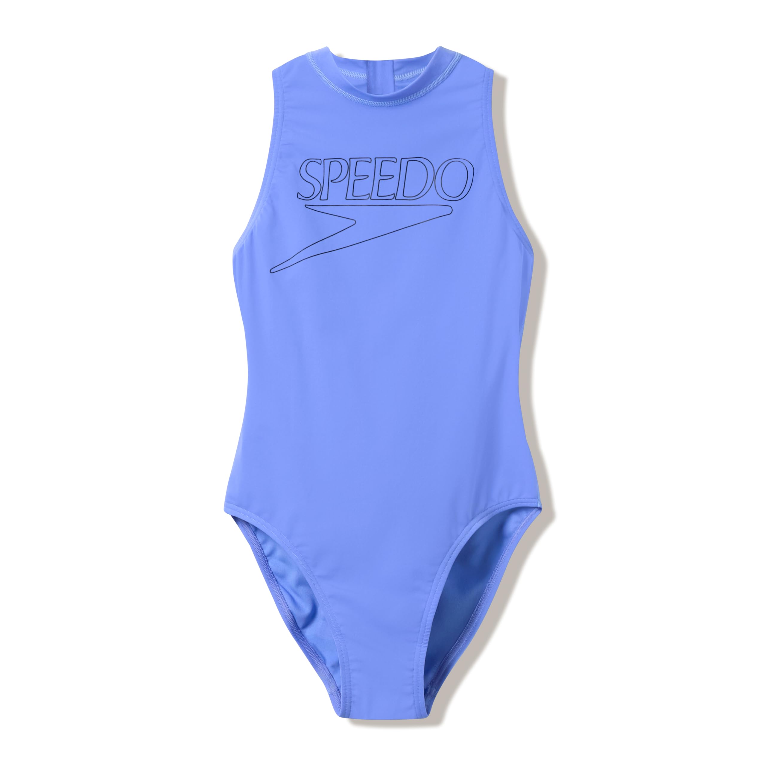 Speedo Women's Endurance+ Logo Hydrasuit Swimsuit, Moonlight Lavender, 46