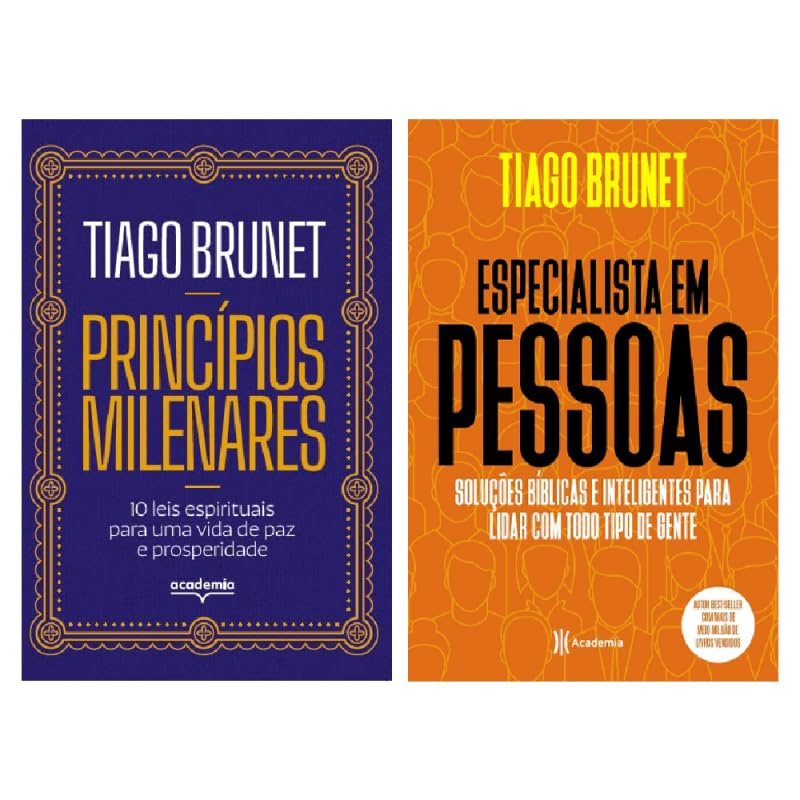 Kit Tiago Brunet - Princípios Milenares + Especialista em Pessoas