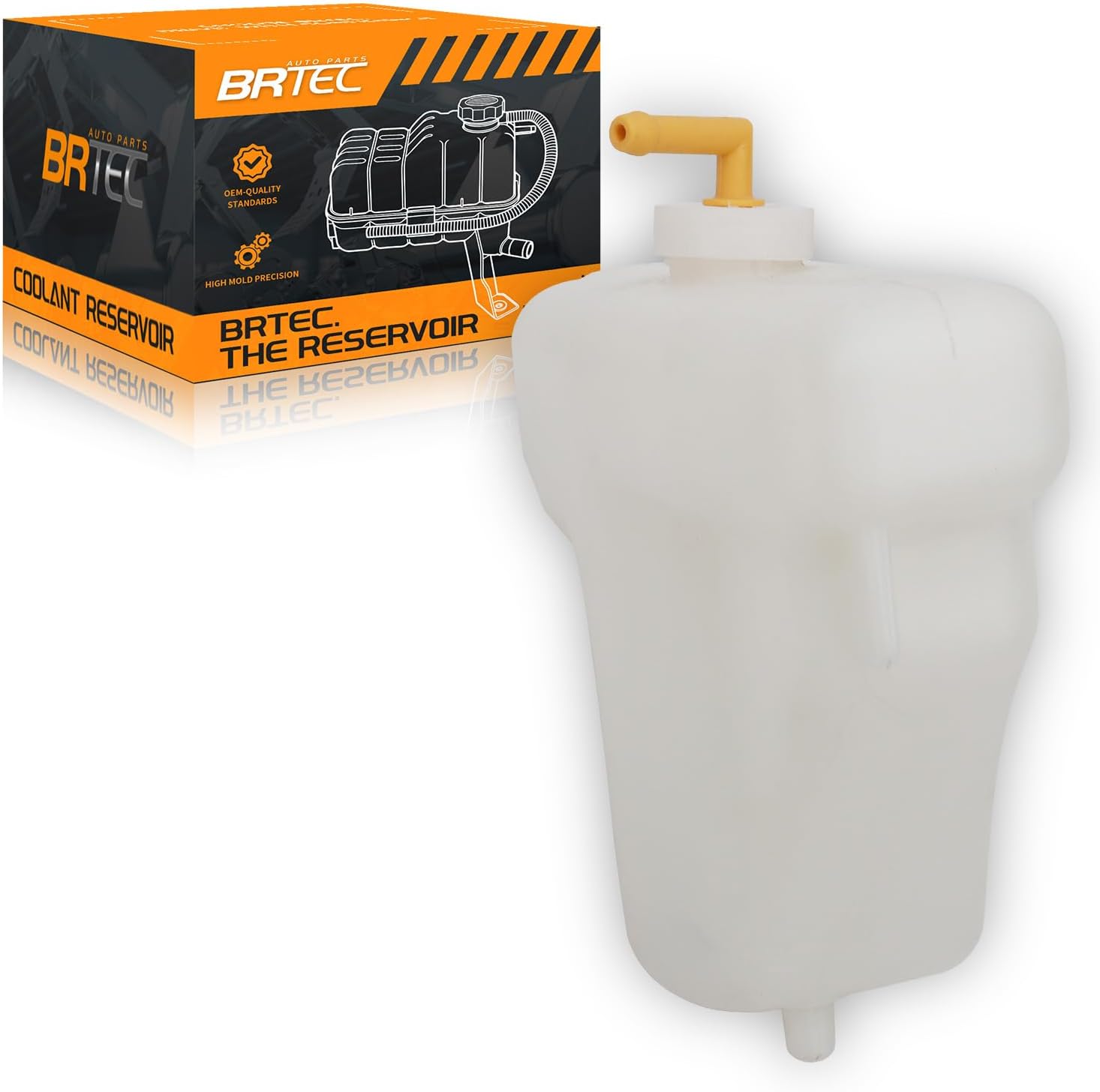 BRTEC Engine Coolant Reservoir Tank w/Cap Compatible with Honda Accord 2003-2007; Acura TL 2004-2008