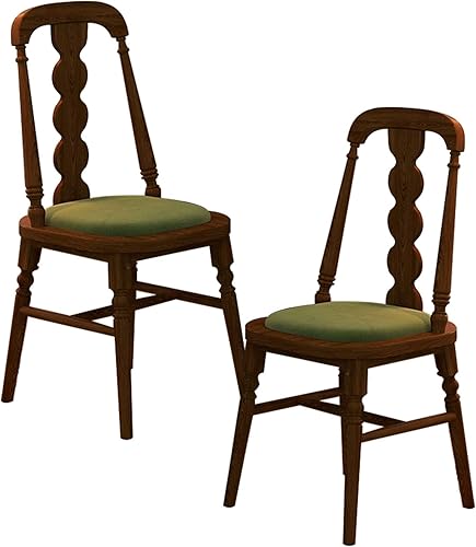 Miniatura 25 de JKGHK - Sillas de comedor, sillas de cocina de madera, silla de sala de estar con asiento acolchado, silla auxiliar de cocina sin brazos con