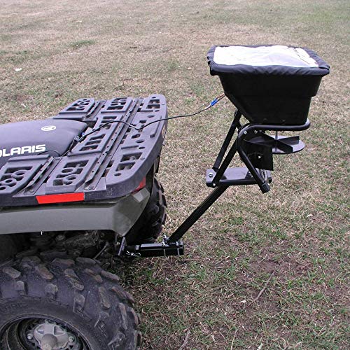 Field Tuff AS-80ATV12 12V 80 Pound Capacity Grass Seed Fertilizer Spreader With Hitch Mount Receiver And Rain Protector For Atv thumb #5