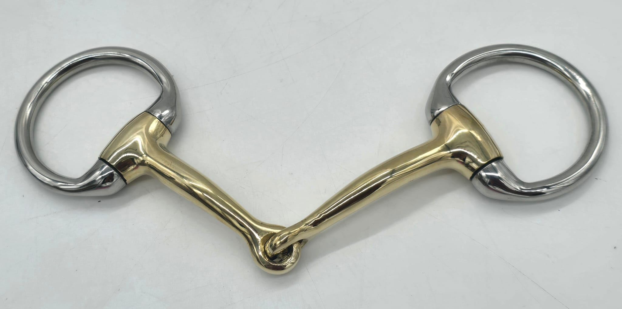 Tysons Breeches Wassertrense D Ring Gebiss German Silver 9,5 10,5 11,5 Super Zart und FEIN verarbeite einfach gebrochen (10,5 cm)