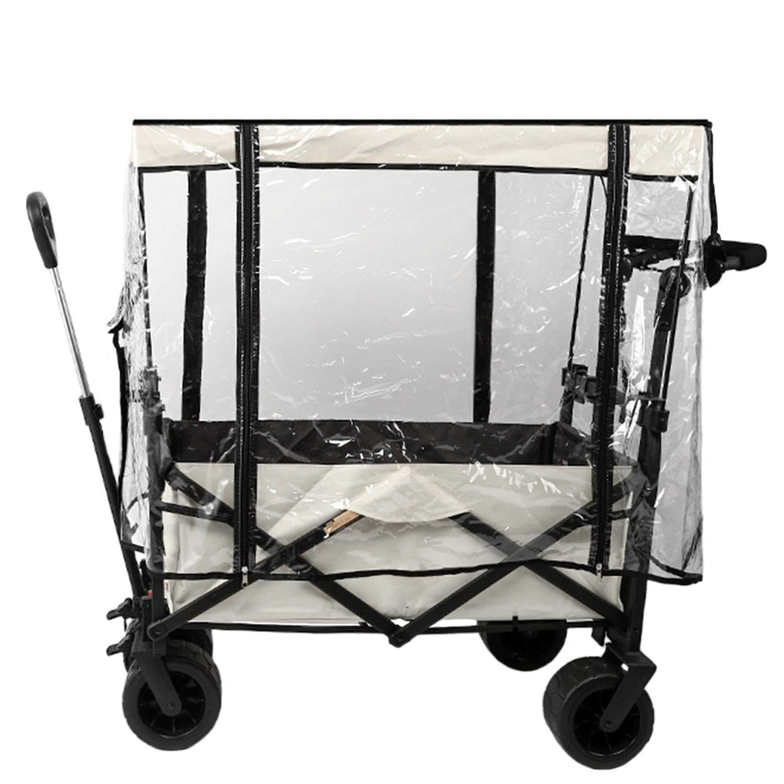 Bollerwagen Regenschutz Regenverdeck Multifunktional Transparent Passend Für Handwagen Regenverdeck Für Handwagen Faltbare Strand Regenschutzhülle Verdeck