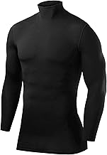 Men's and Boys' Compression Base Layer Top Long Sleeve Under Shirt - Mock Neck