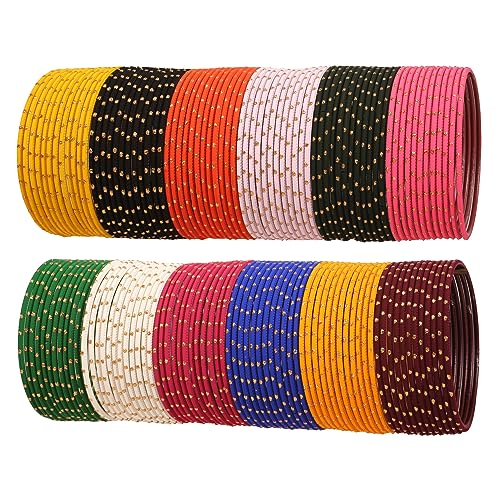 Touchstone colorful bangle set for women 144-piece