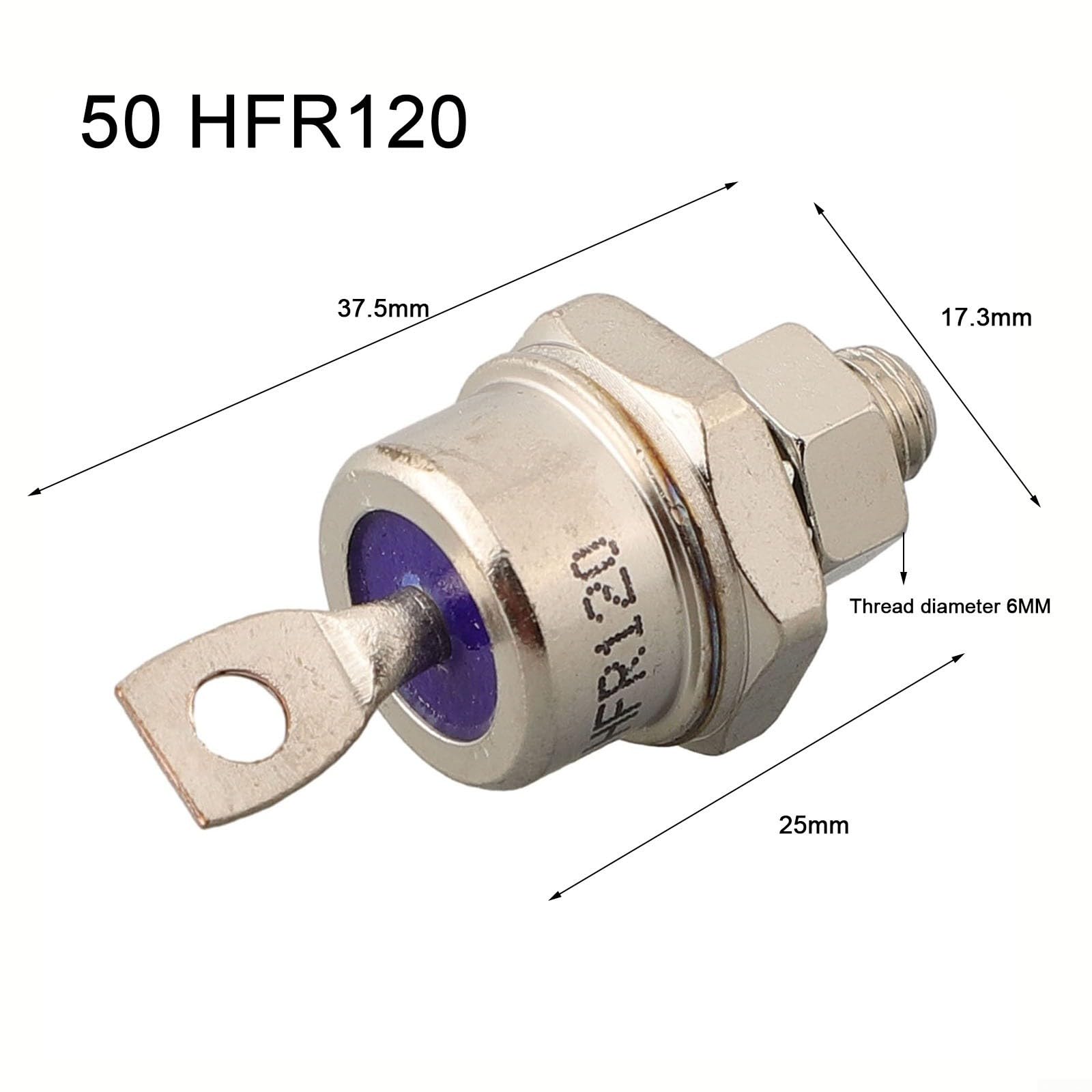 85A/70A/50A/40A/25A 1200V diodo positivo / negativo montaggio perno per convertitori (50HFR 120)