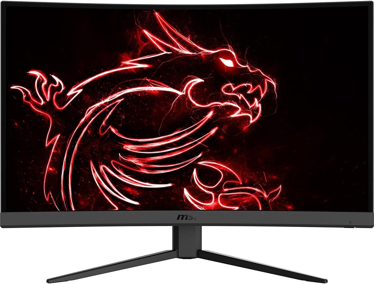 msi MAG 27CQ6F 27-inch 2560 x 1440 (QHD) Computer Monitor, 180Hz, Adaptive-Sync, HDR Ready, HDMI, VGA Port, Display Port, VESA Mountable, Tilt, Speaker, 0.5ms, Black