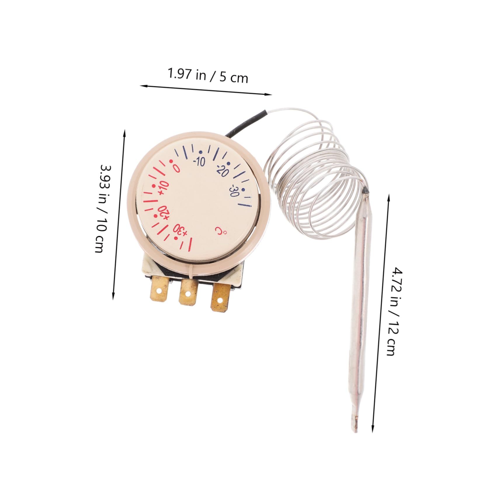 STOBAZA Thermometer for Fridge Refrigerator Temperature Gauge Universal Fridge Thermostat Electric Thermostat Replacement