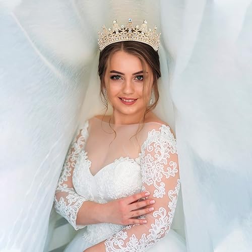 Miniatura 4 de COCIDE Tiaras para mujer, coronas para mujer, tiaras y coronas para mujer, corona de reina, tiara de princesa para niñas, diamantes de imitación,