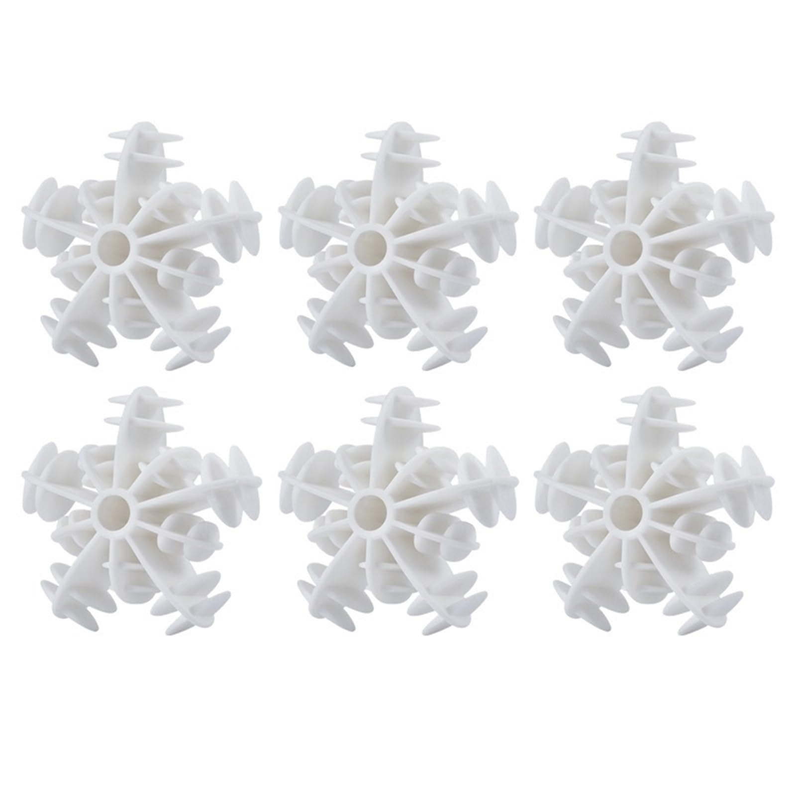 Waschkugel 18 Stück Wäschebälle, wiederverwendbar, gegen Aufwickeln | Anti-Tangle Kleidung Reinigungsball Waschmaschine Haarentferner Catcher(A- White- 18PCS)