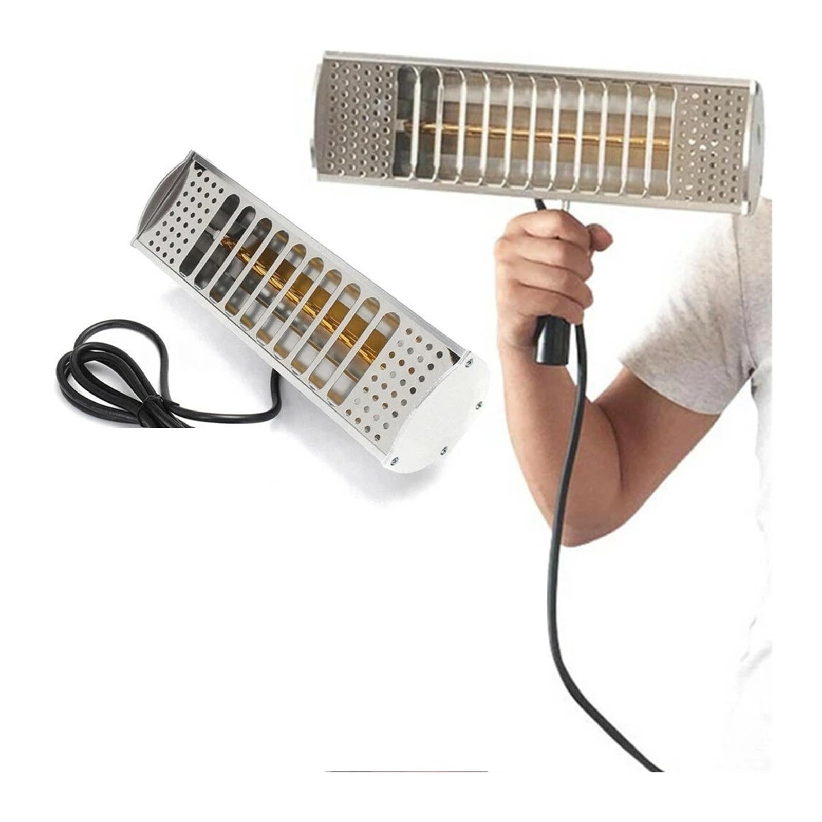 EDEDE Lampa do suszenia farby, przenośna lampa do utwardzania lakieru samochodowego, filtr solarny, farba do karoserii, suszenie rozpyłowe, ogrzewanie na podczerwień, automatyczne światło, pieczenie