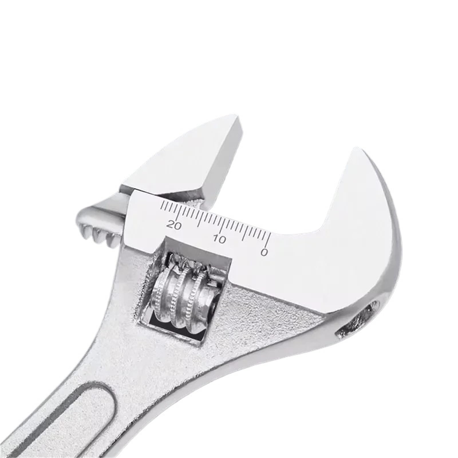 Rrypbovg 6Inch Adjustable Wrench Adjustable Wrench Large Openin Long Handle Universal Spanner Clamp Steel Mechanical Workshop(6Inch)