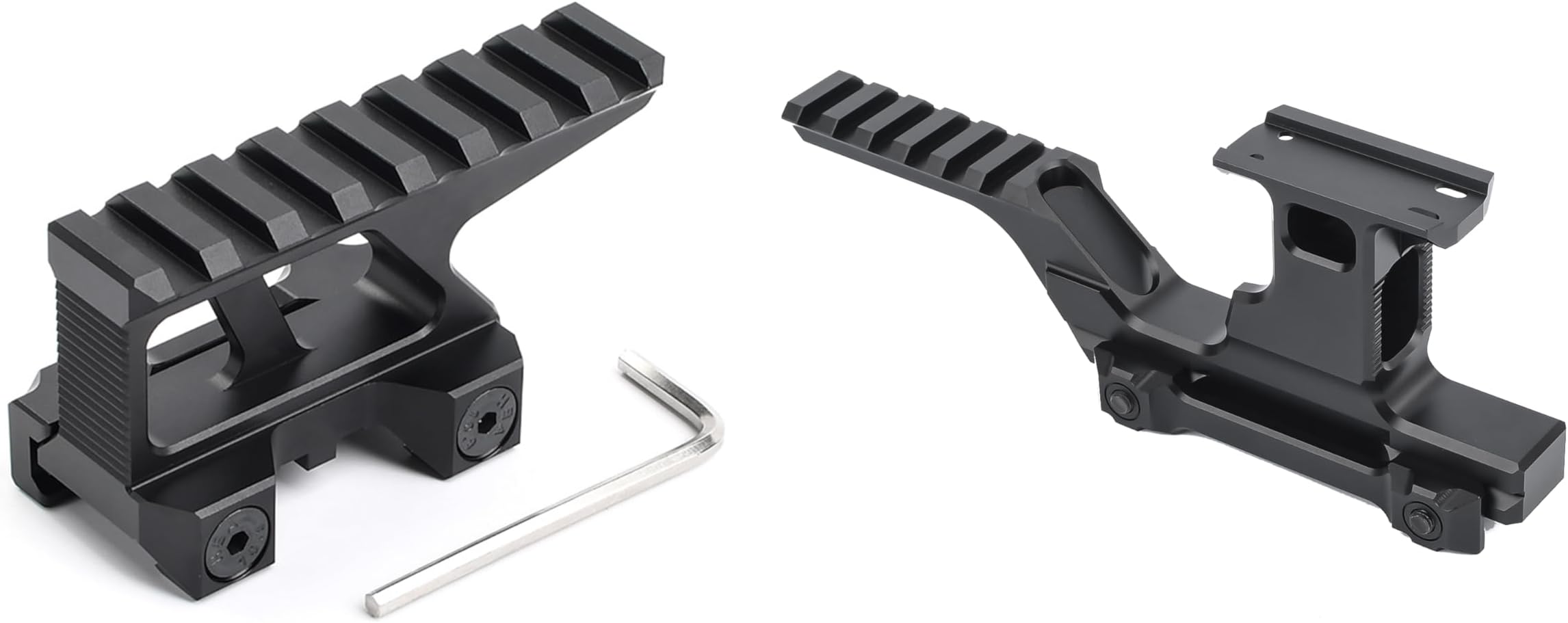 8 Slots Picatinny Riser Mount,1.76" High, +Tactical Group Type Mount Kit Risers Scope Mount for T1 T2 Optic Scope Sights Mount