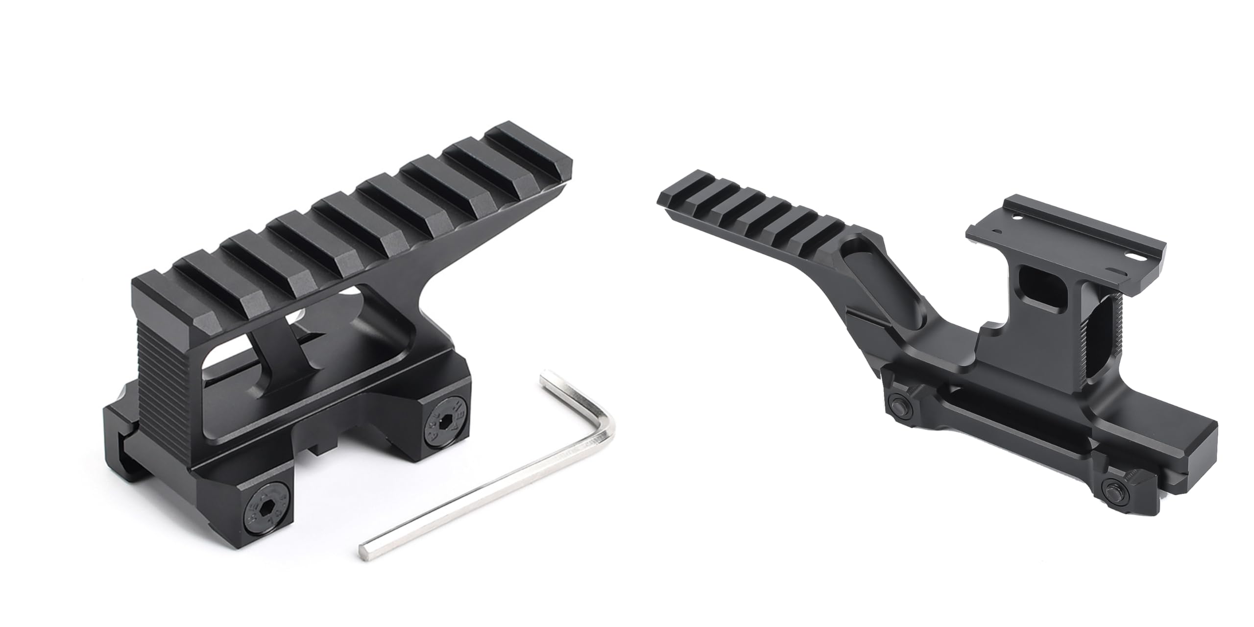 8 Slots Picatinny Riser Mount,1.76" High, +Tactical Group Type Mount Kit Risers Scope Mount for T1 T2 Optic Scope Sights Mount