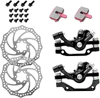 Kit Pinça Freio a Disco Mecânico Absolute Nero 160mm – Com Pastilha Quadrada – Aro 26 a 29