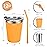 Vermida Kids Cups with Straws and Lids Leak Proof, 12oz Sippy Cups for Toddlers 1-3, 4 Pack Spill Proof Cup Stainless Steel Kids Cups with Lids for School, Outdoor