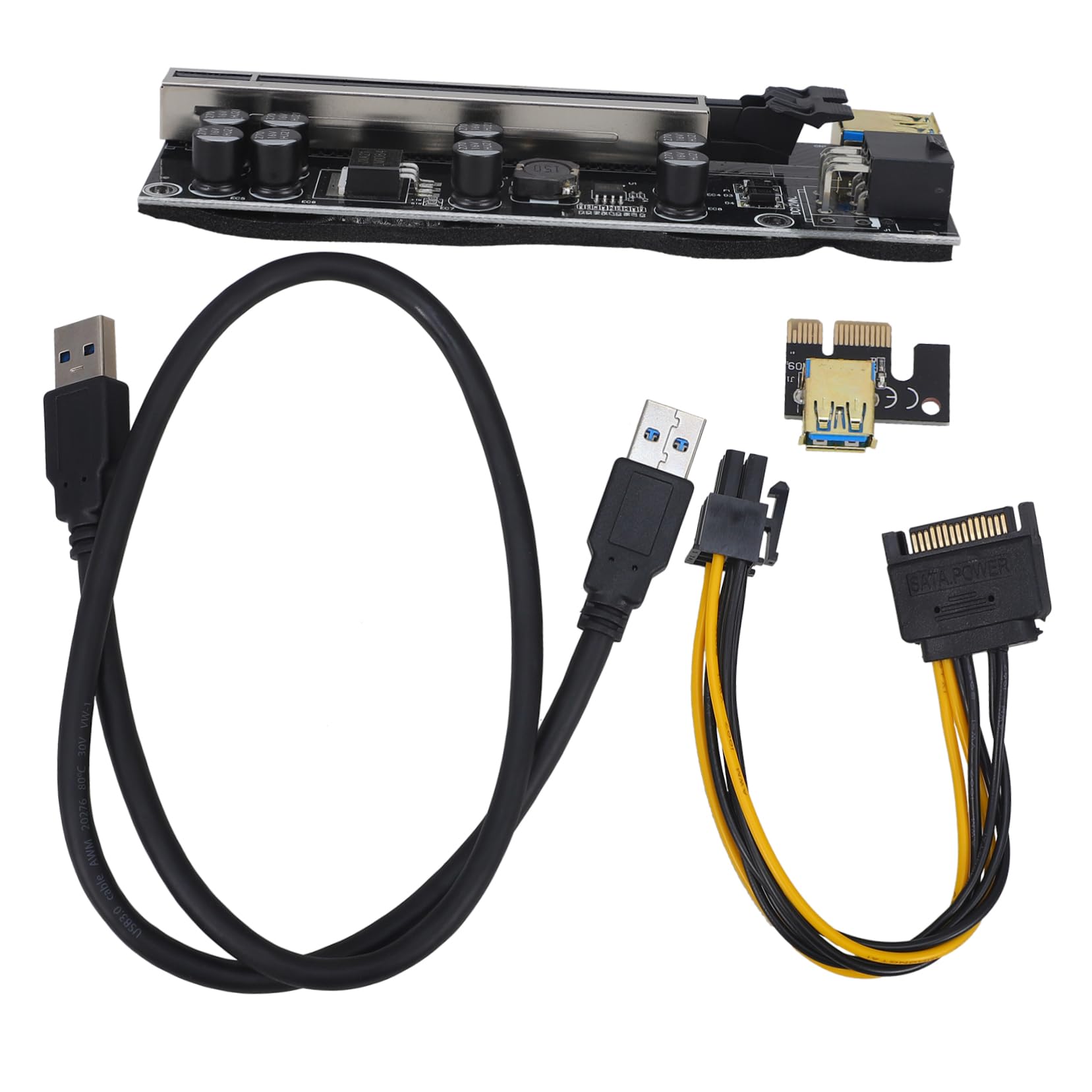 jojofuny 5ensembles Carte Extension Pcie pour Gpu Adaptateur Graphique Externe à Améliorez Les Performances De Jeux Et Multimédia sur Pc Et Ordinateurs Portables