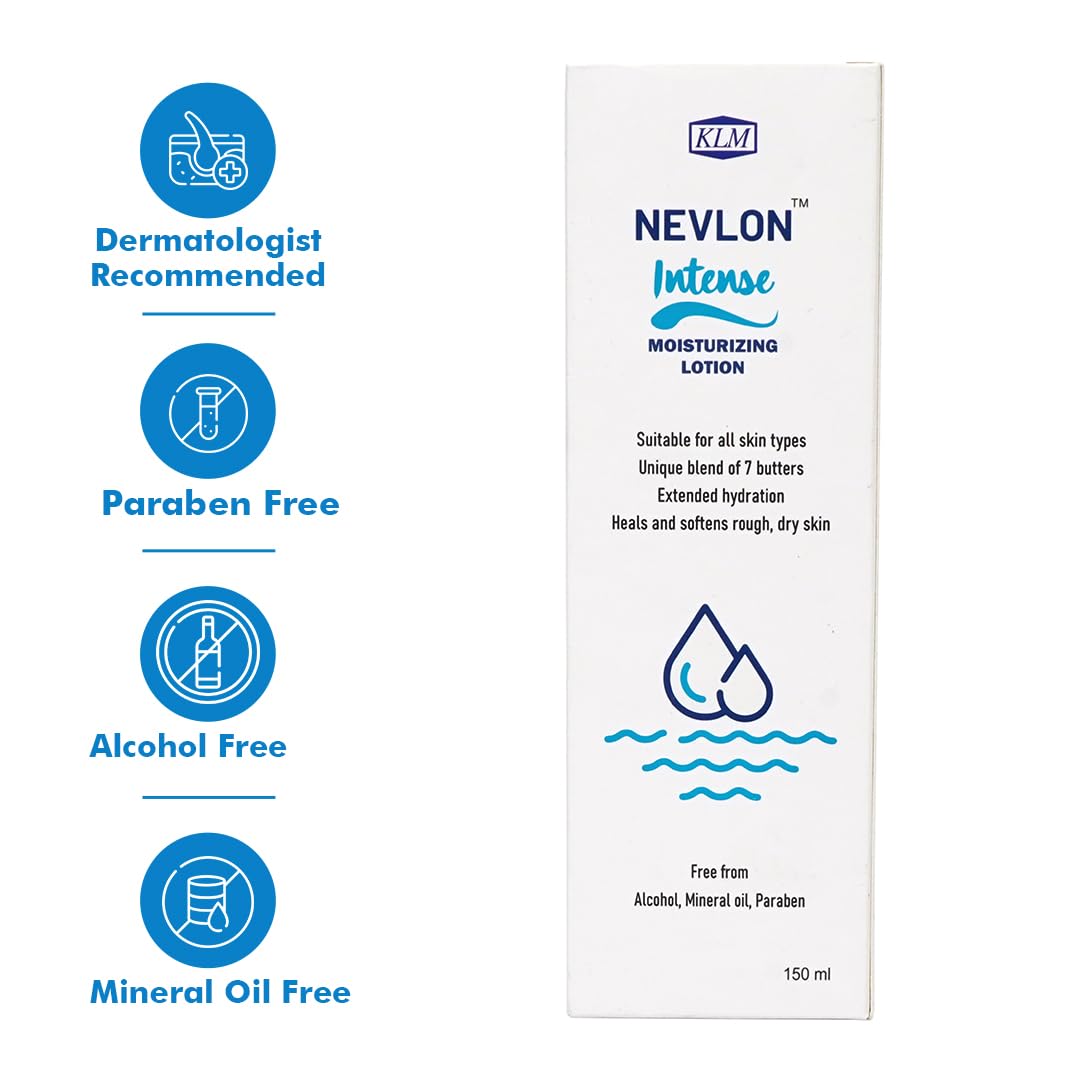 KLM Nevlon Intense Moisturizing Lotion, 150ml | Unique Blend of 7 Butters, Extended Hydration | Suitable for All Skin Types 2