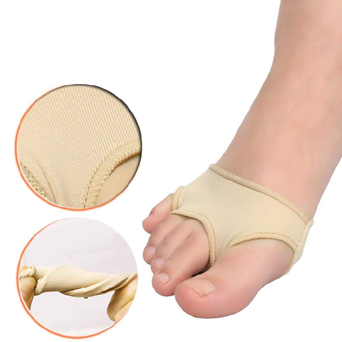 PEDIMENDTM Vorfußpolster für Metatarsal Mortons Neuroma Pad Schuheinlegesohle (2 Paar – 4 Stück) Absorbiert Stöße und Reibungen, elastische Fußmanschette für Damen und Herren