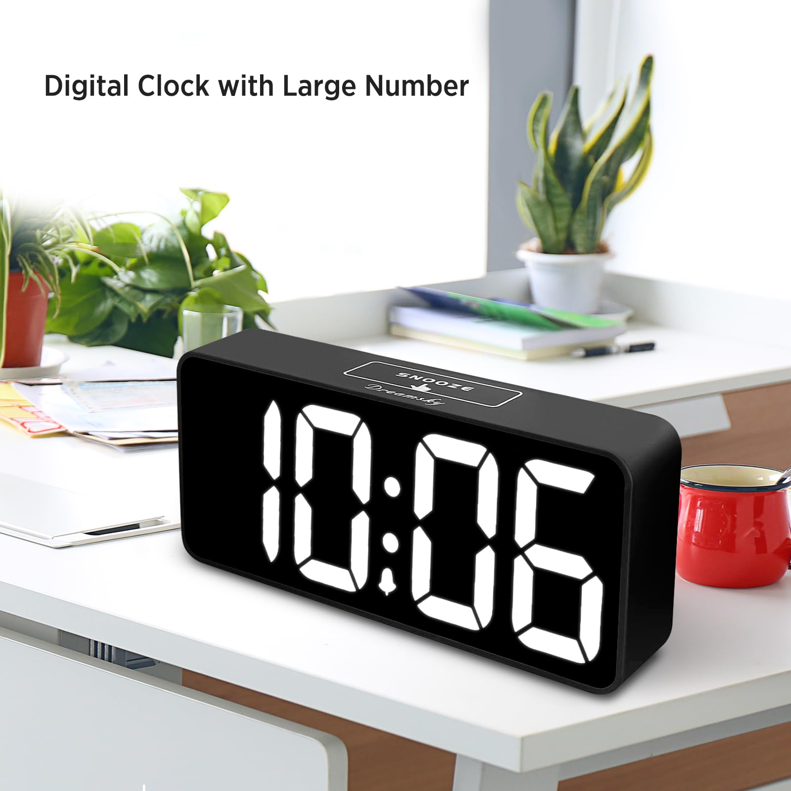 Amazon.com: DreamSky Large Digital Alarm Clock Big Numbers for