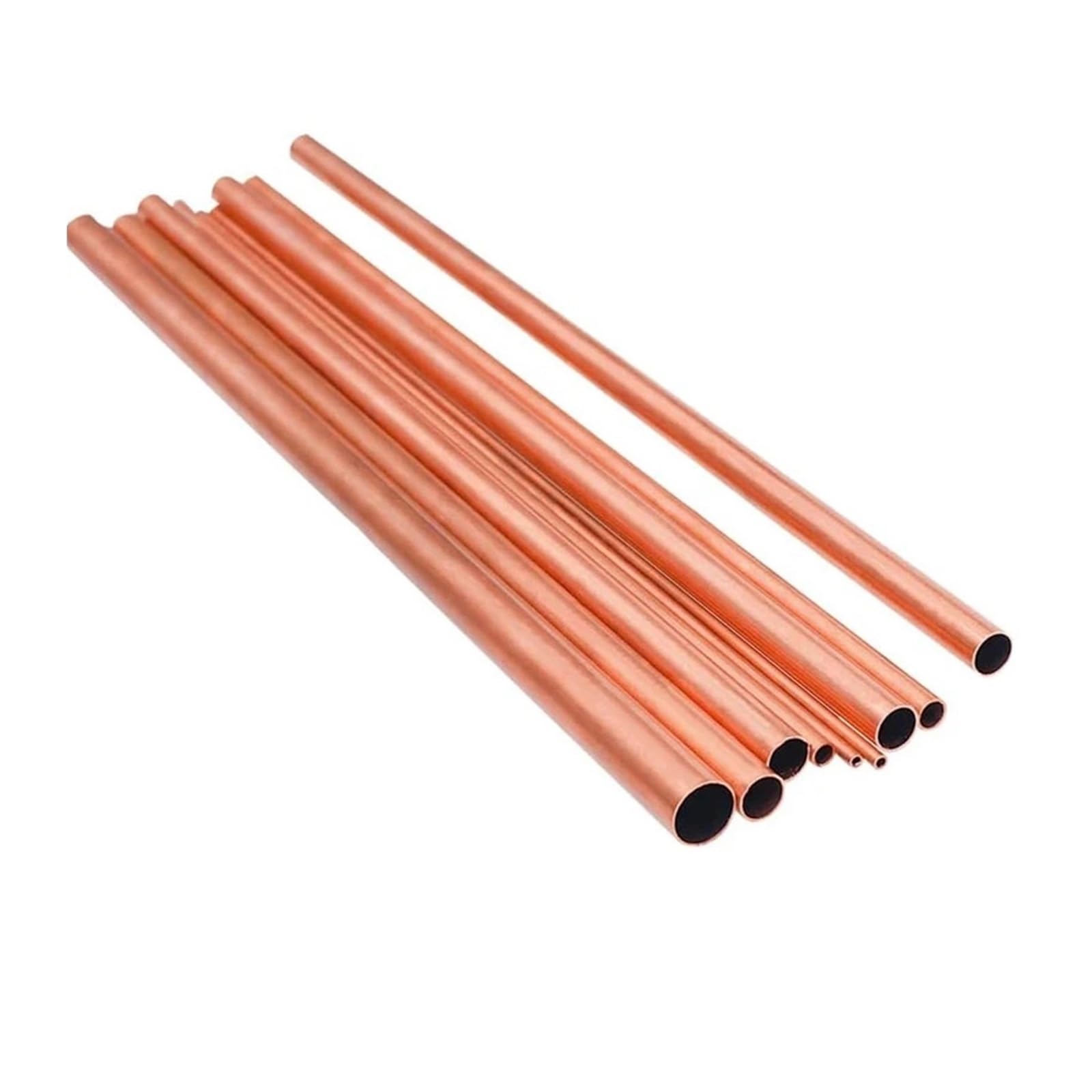 Tubo di rame decorativo rotondo cavo senza saldatura fai da te, quantità 1 pezzo, lunghezza 500 mm(OD 16 x ID 14mm)