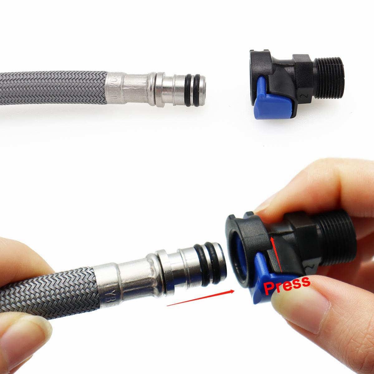 Tubo Flessibile Per Rubinetto Estraibile - 1.5m, G1/2, In PVC, Per Cucina E Bagno - Foto 2