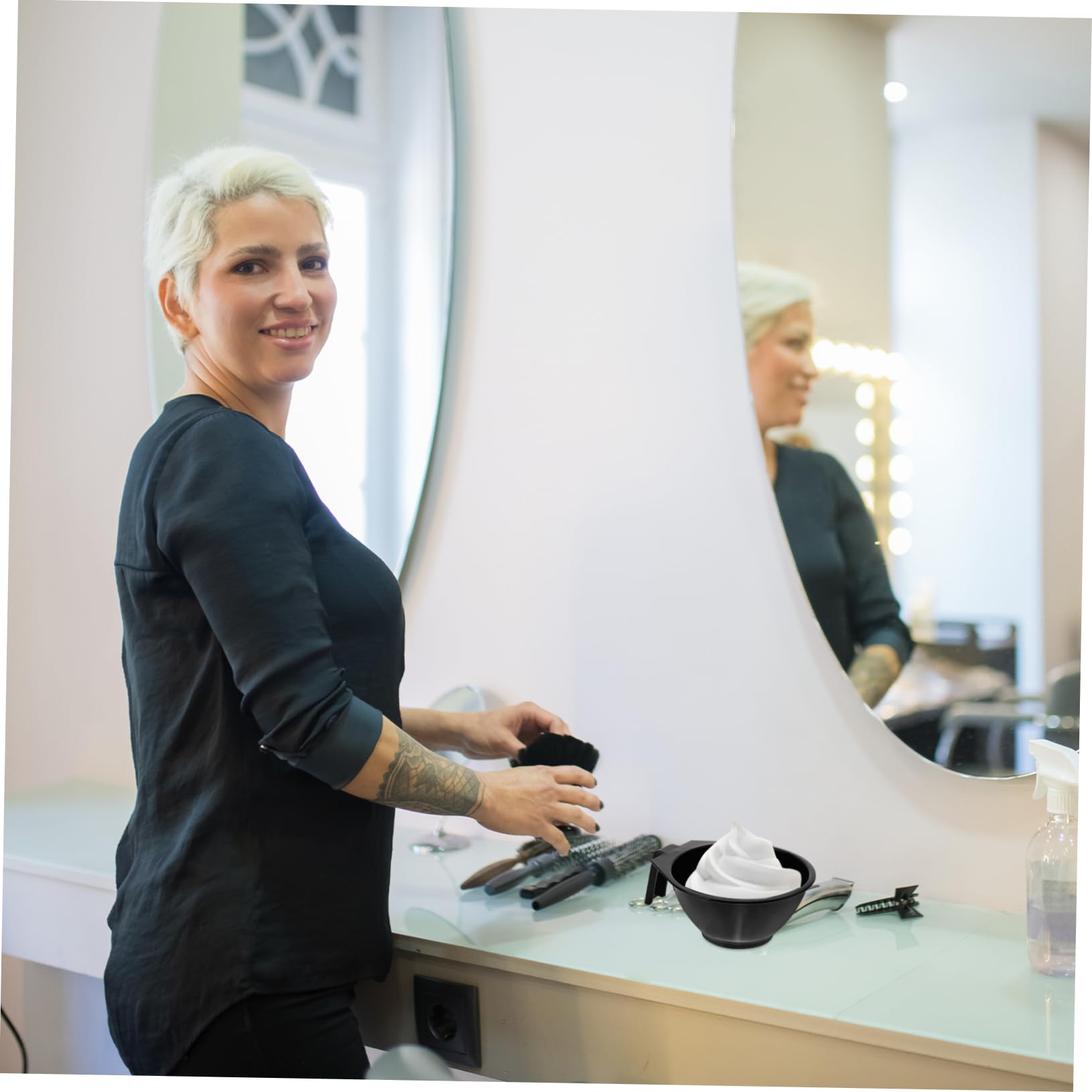 PACKOVE 15stücke Teiliges Haarfärbe-schalen Stabilem Für Haartönung Und Friseursalons Einfach Zu Reinigen Langlebig Und Anwendung