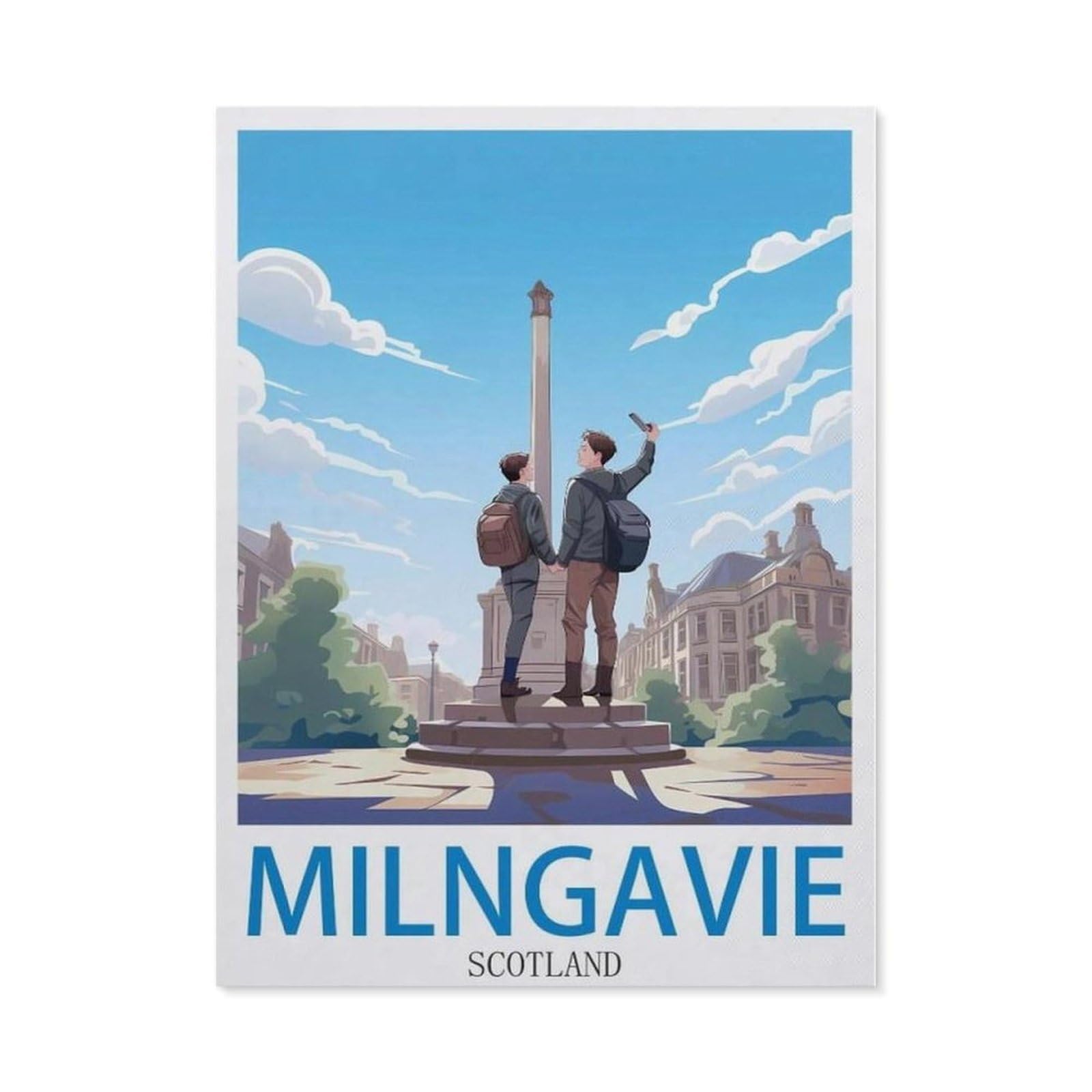 BEAYODKP 5D Diamond Painting Kits，Milngavie Scotland（40 x 50 cm）