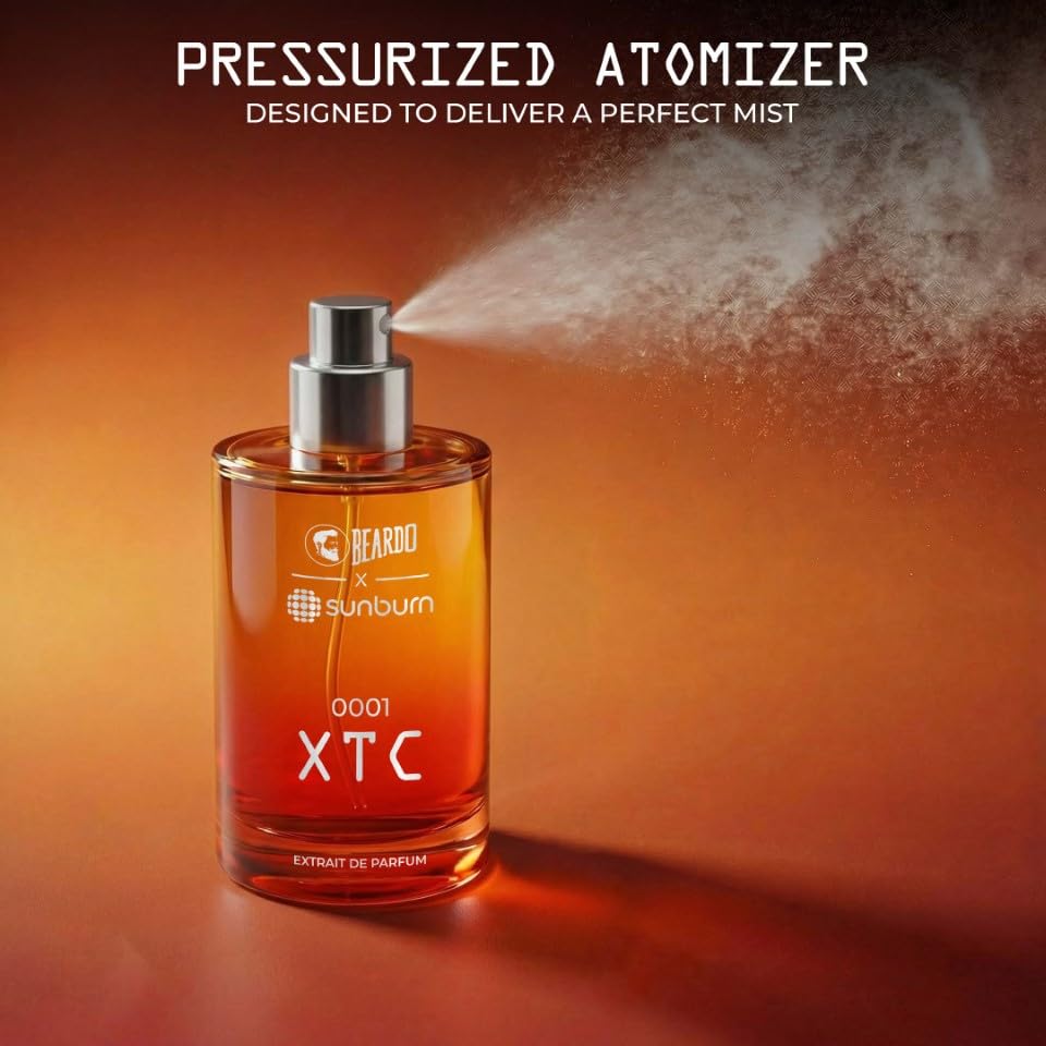 Image of BEARDO XTC X SUNBURN Perfume for Men 30ml | Extrait De Parfum | Amber & Spicy | Long Lasting Fragrance | Premium Gift For Man | Perfume For Man